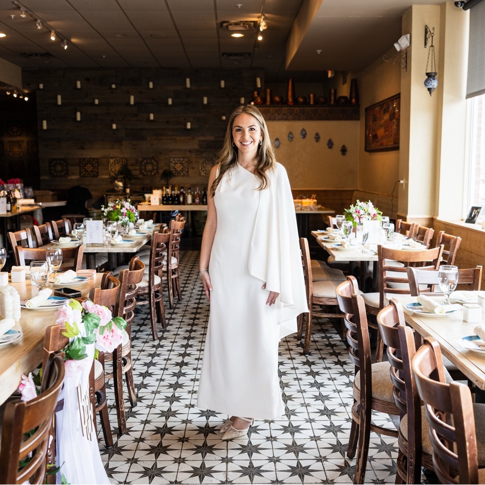 Elegant White Dining Dress